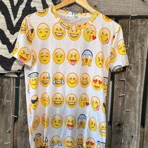 Emoji Graphic T-Shirt- Size Small